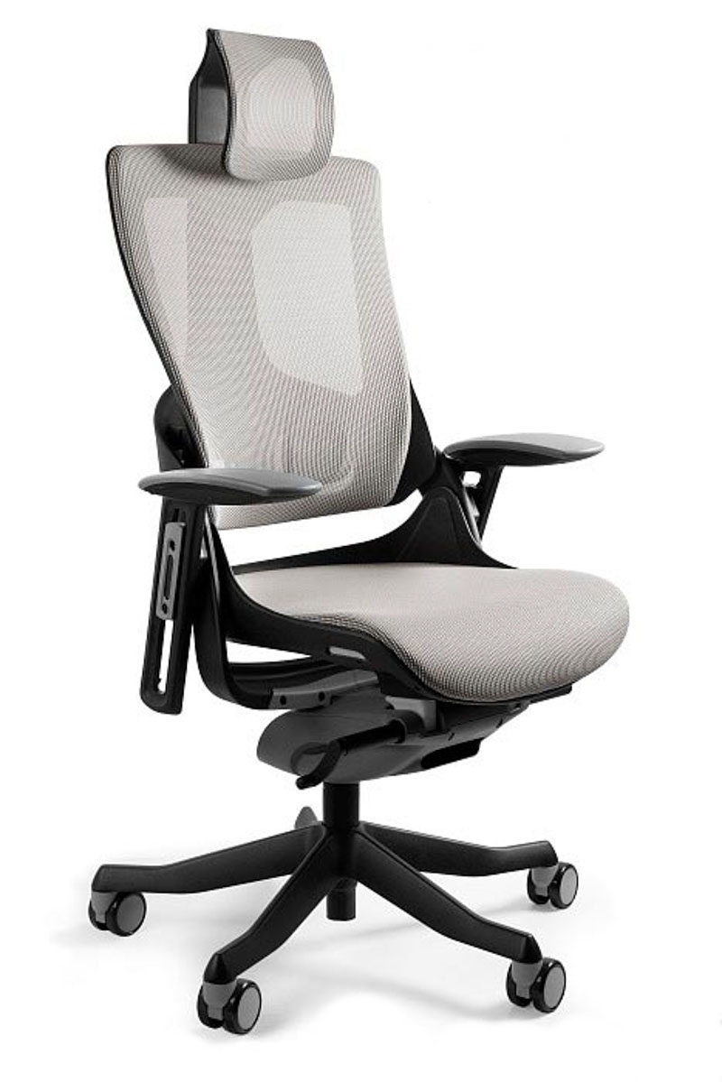 Office chair MERRYFAIR WAU-2 black NW adjustable backrest for lumbar FRAME black COLOUR SNOWY (NW) EDRALO