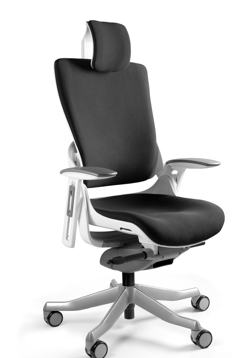 edralo Krzesło biurowe MERRYFAIR WAU-2 białe z oparciem dla kręgów