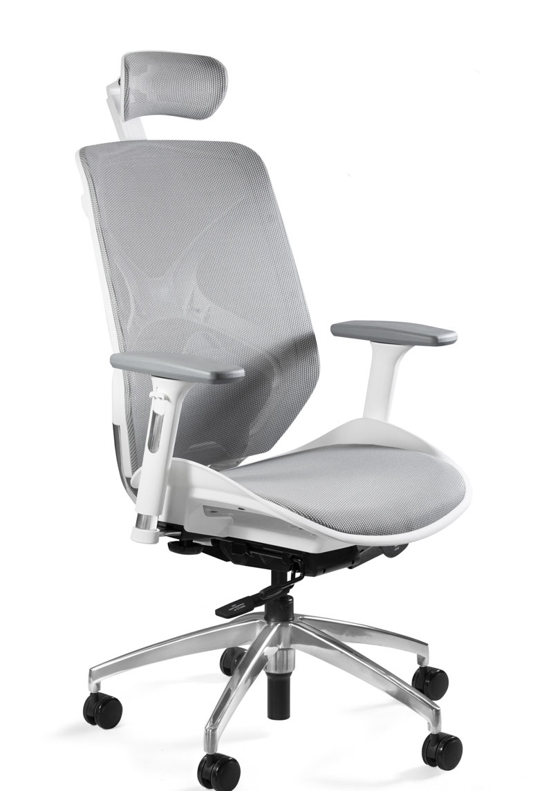 Krzesło biurowe białe REX