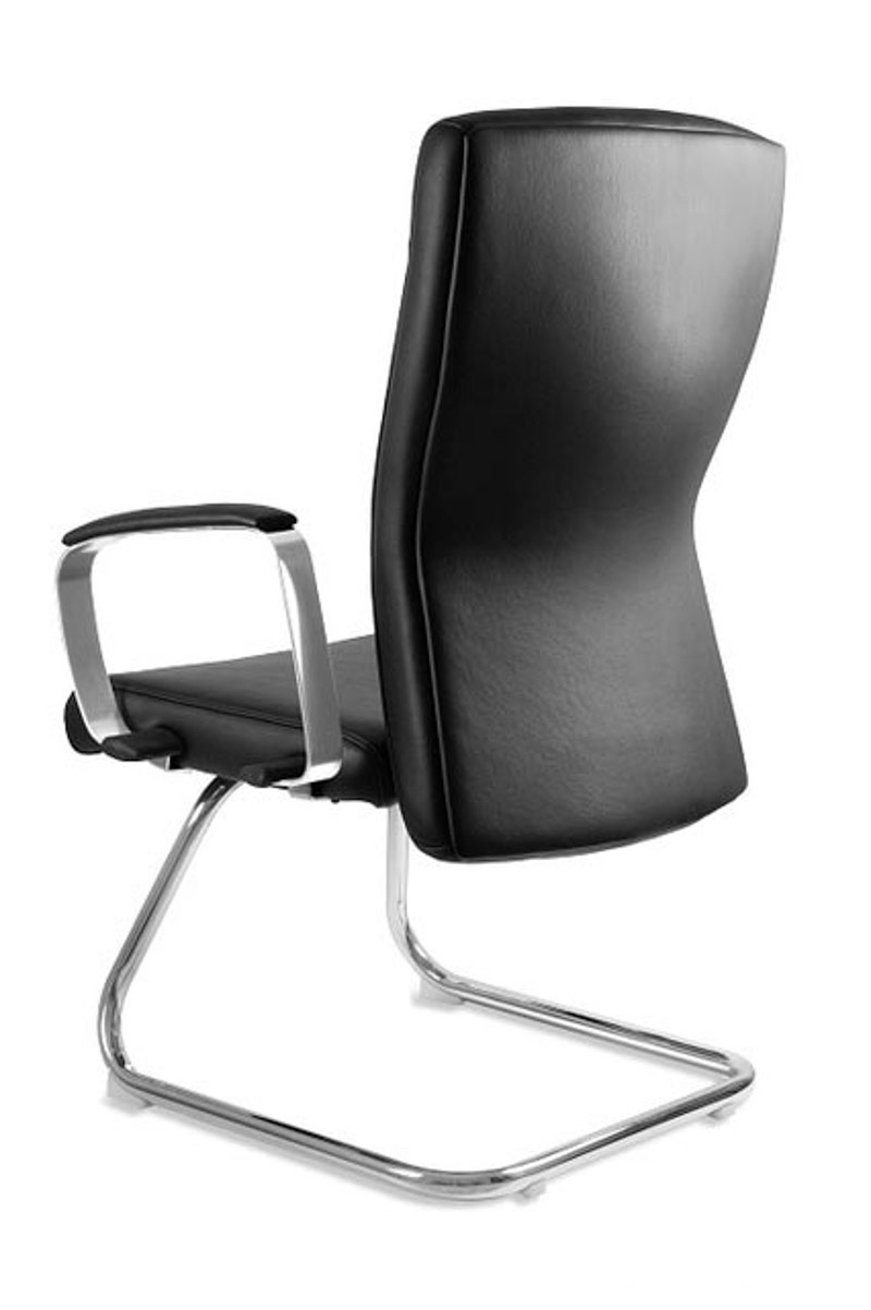 Krzesło konferencyjne czarne ADITI-SKID