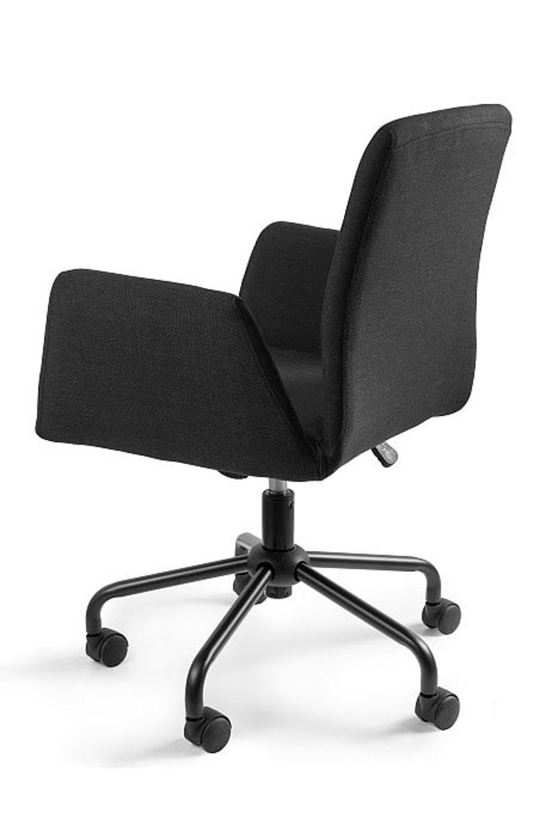 Krzesło obrotowe BONA-DEA z tkaniny materiałowej KOLOR czarny MATERIAŁ Tkanina EDRALO