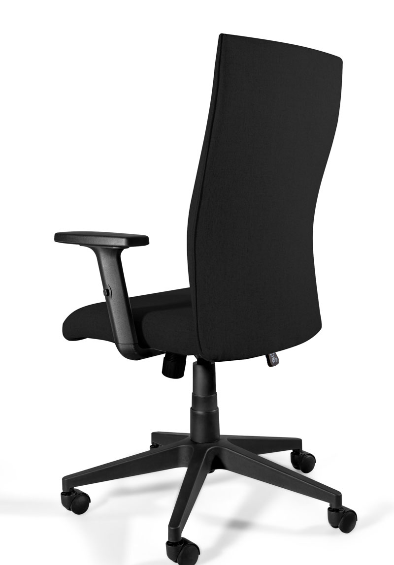 Office chair HAPPY-PLUS black Fabric