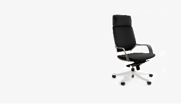 Krzesło biurowe ESMA W z MULTIBLOCK-Mechanizm KONSTRUKCJA biała ZAGŁÓWEK OPARCIE SIEDZISKO BLACK EDRALO
