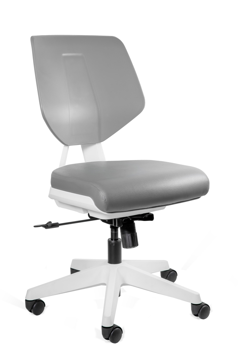 Laboratory chair LADEN-LOW in grey edralo