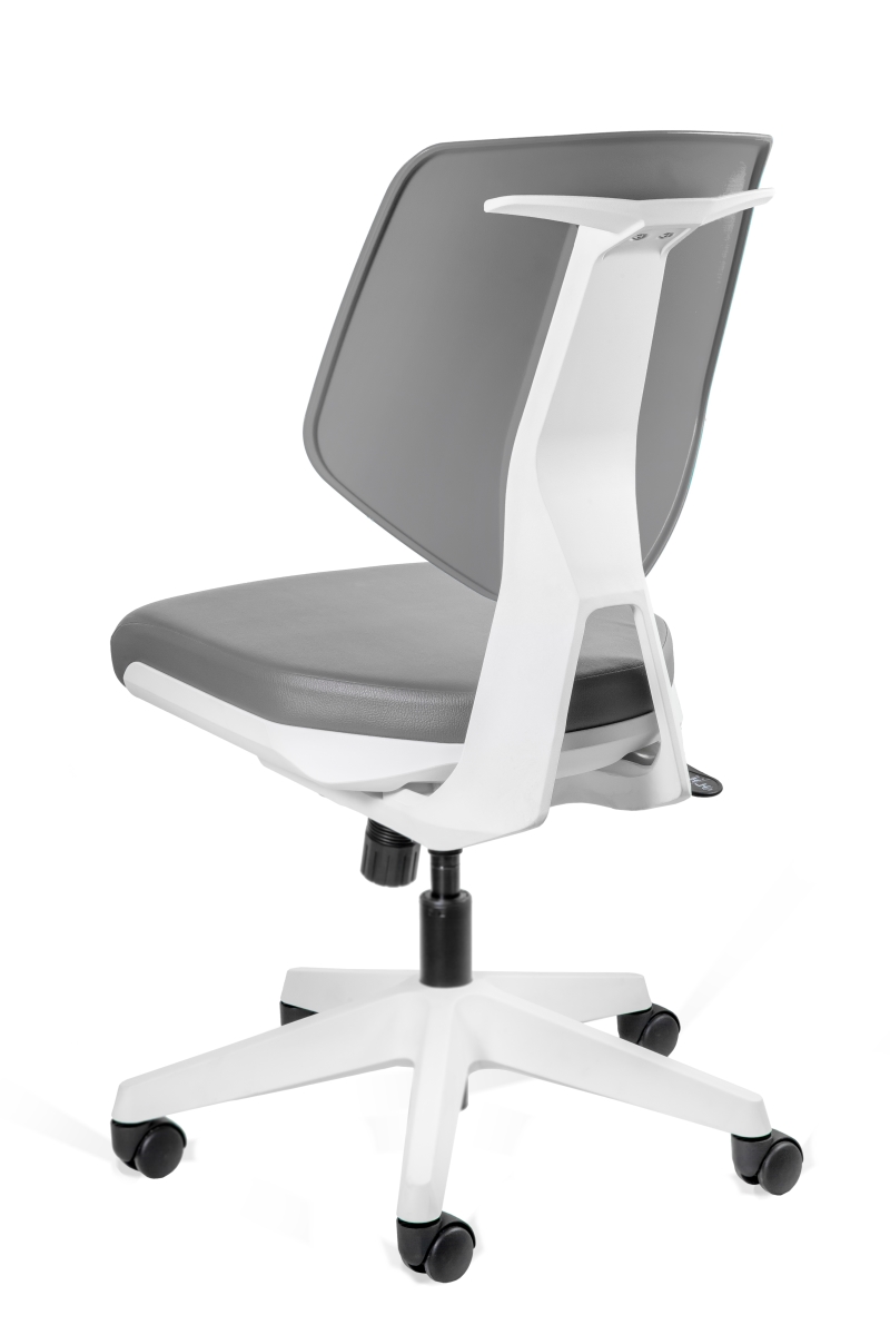 Laboratory chair LADEN-LOW eco-leather  white